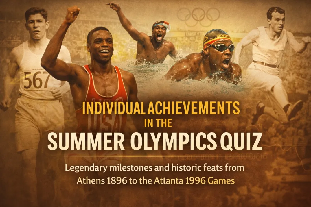 Individual Achievements in Summer Olympics Quiz  cover